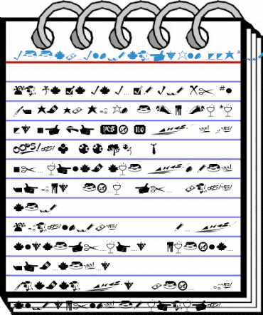 DoodleDingbatsNineSSK Regular Font