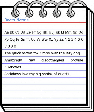 Doors Normal Font