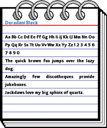 Doradani Black Font