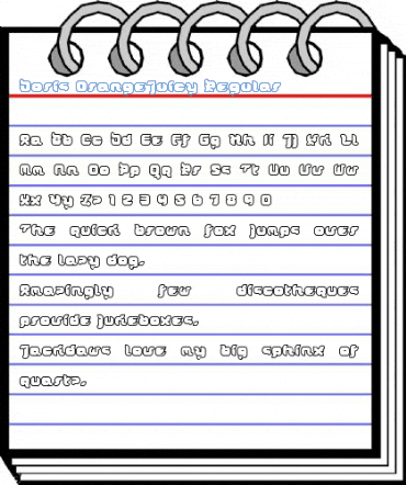 Doris OrangeJuicy Regular Font