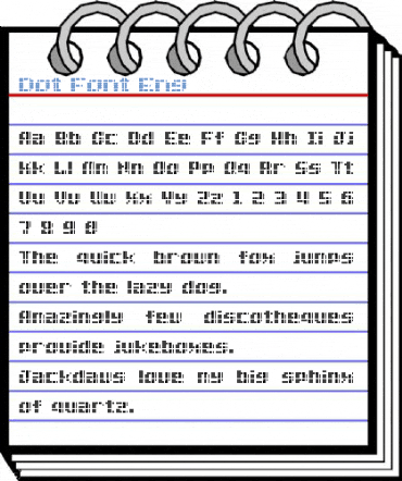 Dot Font Eng Font