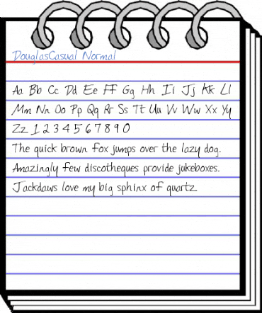 DouglasCasual Normal Font