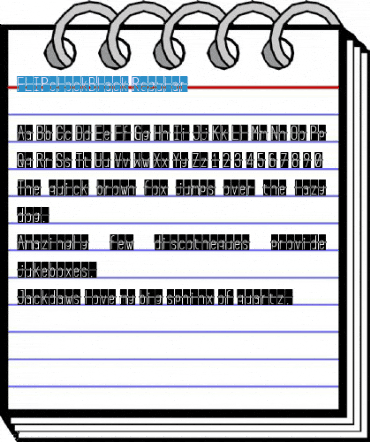 FLIPclockBlack Regular Font