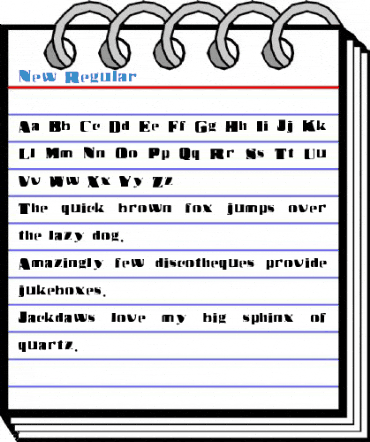 New Regular Font