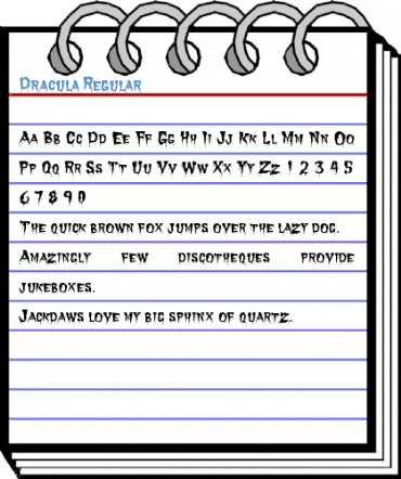 Dracula Regular Font