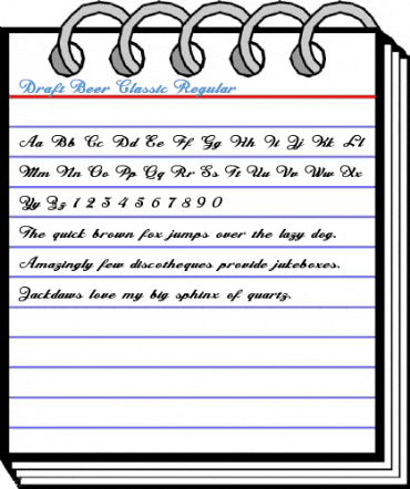 Draft Beer Classic Regular Font