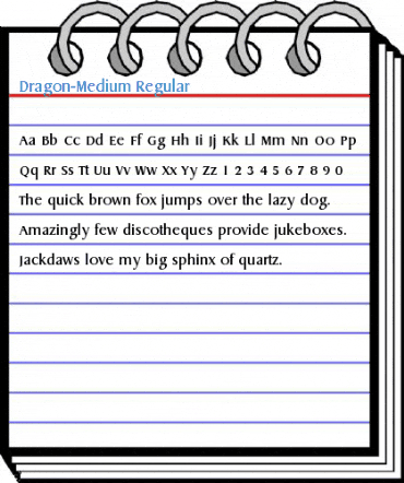 Dragon-Medium Regular Font