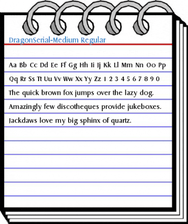 DragonSerial-Medium Regular Font