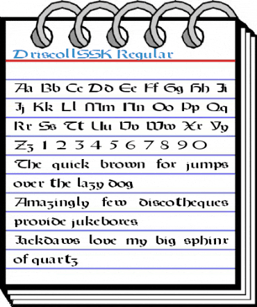 DriscollSSK Regular Font