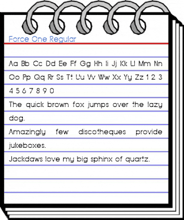 Force One Regular Font