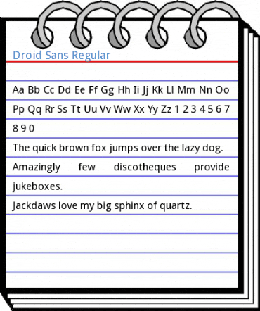 Droid Sans Regular Font