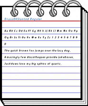 Dross04Slanted Regular Font