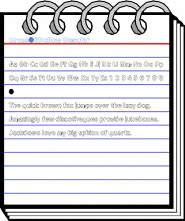 Dross06Hollow Regular Font