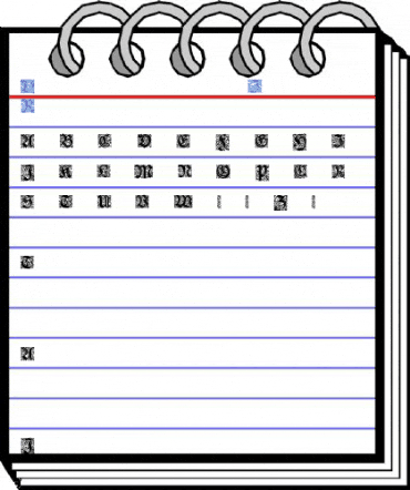 Druckschrift-Initialen Regular Font