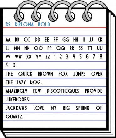 DS Diploma Bold Font