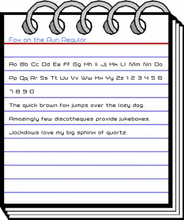 Fox on the Run Regular Font
