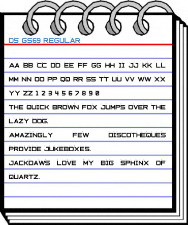 DS GS69 Regular Font