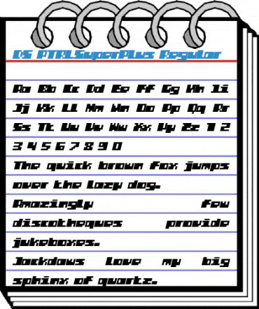 DS PTRLSuperPlus Regular Font