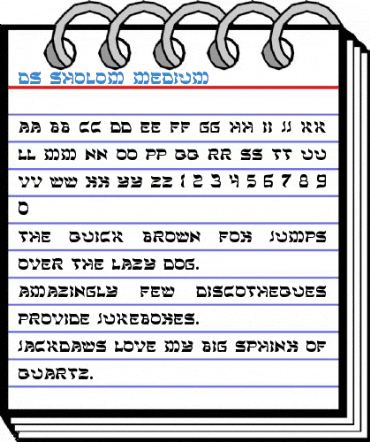 DS Sholom Medium Font