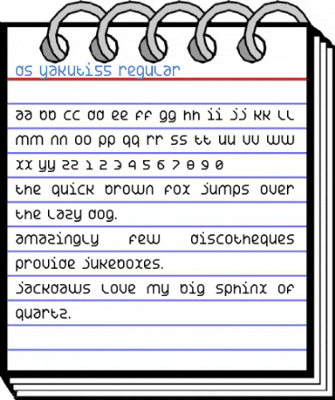 DS Yakuti55 Regular Font
