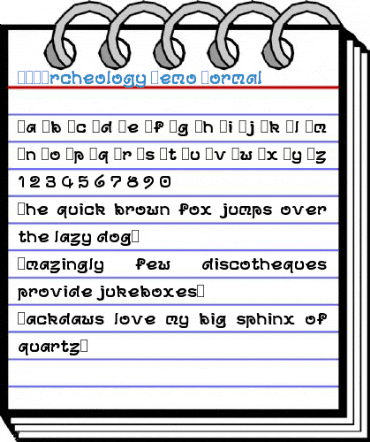 DS-Archeology Demo Normal Font