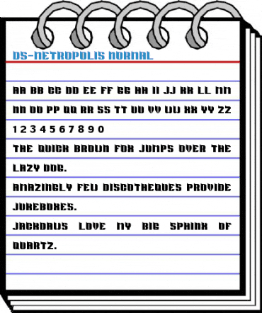 DS-Metropolis Normal Font