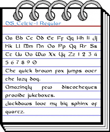 DS_Celtic-1 Regular Font