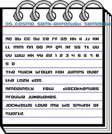 DS_Cosmo Semi-expanded SemiBold Font