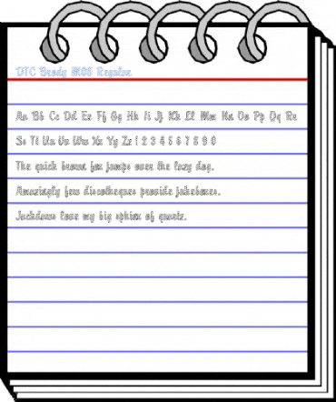 DTC Brody M08 Regular Font