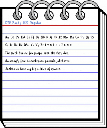 DTC Brody M37 Regular Font
