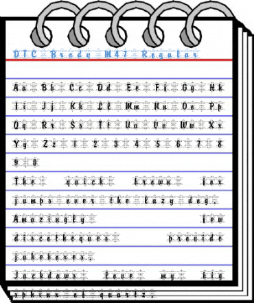 DTC Brody M47 Regular Font