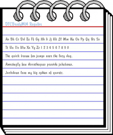 DTCBrodyM04 Regular Font