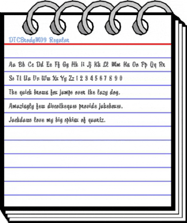 DTCBrodyM09 Regular Font