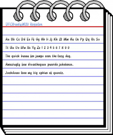 DTCBrodyM20 Regular Font