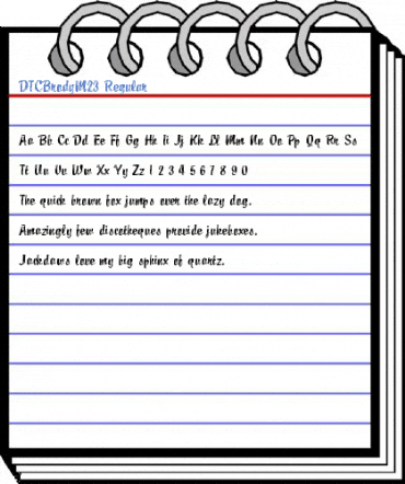 DTCBrodyM23 Regular Font