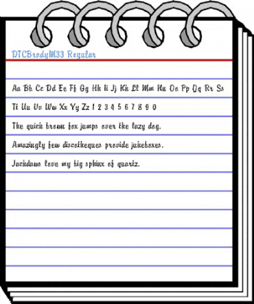 DTCBrodyM33 Regular Font