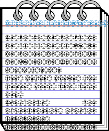 DTCFranklinGotM46 Regular Font