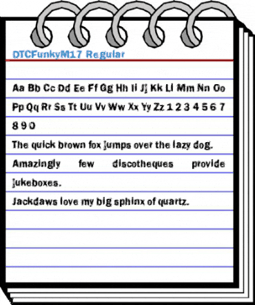 DTCFunkyM17 Regular Font