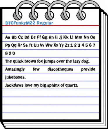 DTCFunkyM22 Regular Font