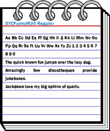 DTCFunkyM30 Regular Font