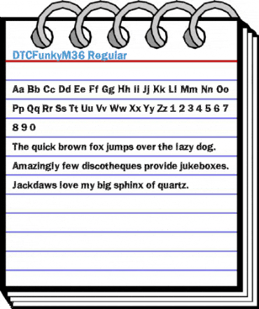 DTCFunkyM36 Regular Font