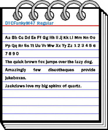 DTCFunkyM47 Regular Font