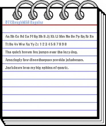 DTCRoughM56 Regular Font