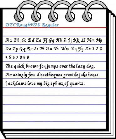 DTCRoughM78 Regular Font