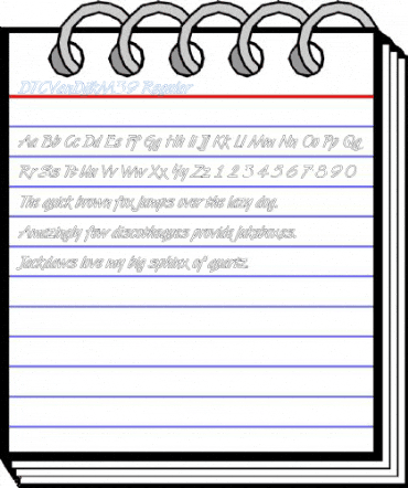 DTCVanDijkM39 Regular Font