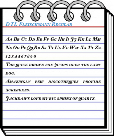 DTL Fleischmann Regular Font