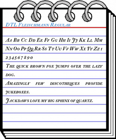 DTL Fleischmann Regular Font