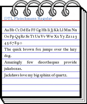 DTL Fleischmann Regular Font