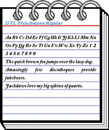 DTL Fleischmann Regular Font