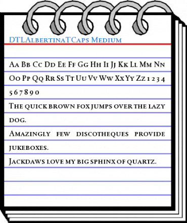 DTLAlbertinaTCaps Font